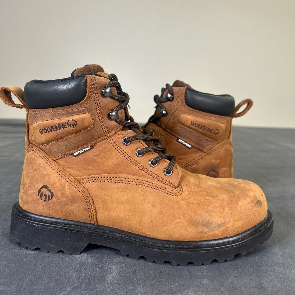 Wolverine Floorhand Insulated Steel-Toe Women's 10W Brown Work Boots W221025 - Picture 6 of 13